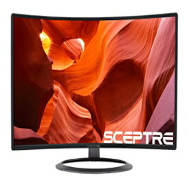 SCEPTER 曲面 27 インチ 75Hz LED モニター 1920x1080 1080P HDMI VGA 内蔵スピーカー、超薄型ブラッシュメタリック、1800R 没入型曲率 (C275W-1920R) SCEPTRE Curved 27" 75Hz LED Monitor 1920x1080 1080P HDMI VGA Build-in Speakers, Ultr
