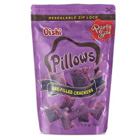 Oishi Pillows 宇部入りクラッカー、5.29 オンス 2 個パック Oishi Pillows Ube Filled Crackers,5.29 Ounce Pack of 2