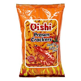 大石えびせんべい 甘辛極辛味 60g（3枚入） Oishi Prawn Crackers Sweet and Extra Hot Flavor 60g (Pack of 3)