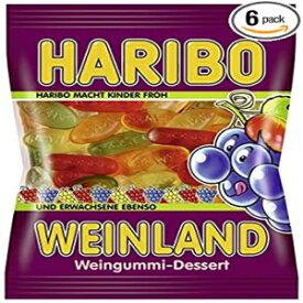ハリボー ワインランド グミ キャンディー 200g×6個パック Haribo Weinland Gummi Candy -pack of 6 x 200g