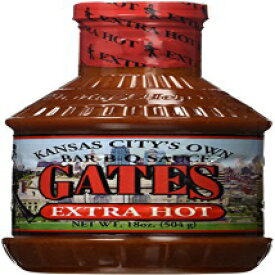 Gates エクストラ ホット バー BQ ソース 18 オンス Gates Extra Hot Bar-B-Q Sauce 18 oz