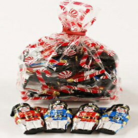 Scott's Cakes Foil Wrapped Solid Milk Chocolate Toy Soldiers in a 8 oz. Candy Cane Bag