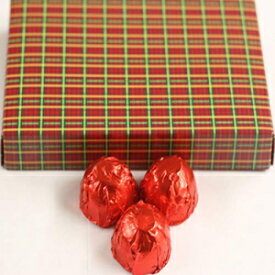 Scott's Cakes ミルクチョコレートで覆われたカベルネ・ソーヴィニヨン・ワインチェリー、1ポンドのクリスマスチェック柄ボックス入り Scott's Cakes Milk Chocolate Covered Cabernet Sauvignon Wine Cherries in a 1 Pound Christmas Plaid Box