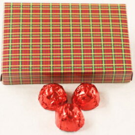 Scott's Cakes White Chocolate Covered Amaretto Cherries in a 1 Pound Christmas Plaid Box