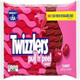 ツイズラーズ プル アンド ピール キャンディ - チェリー 14 オンス (2個入り) Twizzlers Pull 'n' Peel Candy - Cherry 14 oz. (Pack of 2)