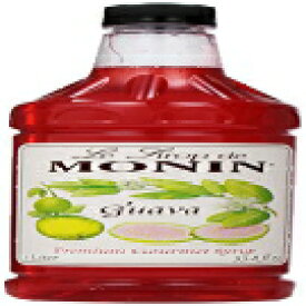 モナン フレーバーシロップ、グアバ、33.8 オンスのペットボトル (4 個パック) Monin Flavored Syrup, Guava, 33.8-Ounce Plastic Bottles (Pack of 4)