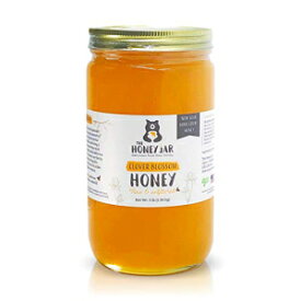 The Honey Jar Raw Clover Honey - 無濾過・無殺菌蜂蜜 - 米国の家族経営の農場から調達した純粋な蜂蜜 - (3ポンド/48オンス瓶) The Honey Jar Raw Clover Honey - Unfiltered and Unpasteurized Honey - Pure Honey Sourced from Family-owne