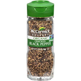マコーミック グルメ オーガニック ひび割れブラックペッパー、1.37 オンス McCormick Gourmet Organic Cracked Black Pepper, 1.37 oz