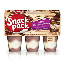 スーパースナックパック チョコレートバニラプディングカップ、1パックあたり6個、33オンス（8個パック） Super Snack Pack Chocolate Vanilla Pudding Cups, 6 Count per pack, 33 Ounce (Pack Of 8)