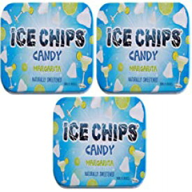 ICE CHIPS キシリトール キャンディ缶 (マルガリータ、3 パック) - 写真のバンドが含まれます ICE CHIPS Xylitol Candy Tins (Margarita, 3 Pack) - Includes BAND as shown