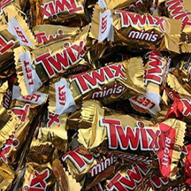 Twix キャラメル ミニ 楽しいサイズ チョコレート クッキー バー キャンディ、バルクパック (2 ポンドパック) Twix Caramel Minis Fun Size Chocolate Cookie Bar Candy, Bulk Pack (Pack of 2 Pounds)