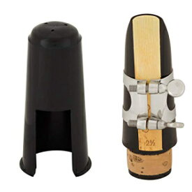 Cecilio B フラット クラリネット マウスピース、リガチャー、リード 1 枚、プラスチック キャップ付き Cecilio B Flat Clarinet Mouthpiece with Ligature, One Reed and Plastic Cap