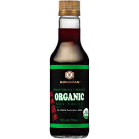 キッコーマン 有機天然醸造しょうゆ 10オンス Kikkoman Organic Naturally Brewed Soy Sauce, 10 Ounce