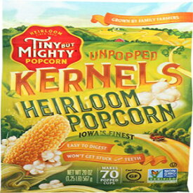 小さいながらも強力な家宝ポップコーン、健康的でおいしい、ポップされていない粒、1.25ポンド袋 Tiny But Mighty Heirloom Popcorn, Healthy and Delicious, Unpopped Kernels, 1.25lb Bag