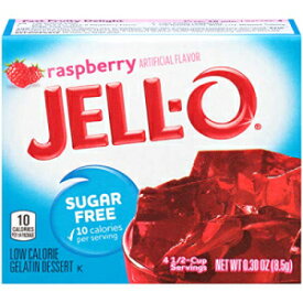 Jell-O ラズベリー シュガーフリー ゼラチン ミックス (0.3 オンスの箱、6 個パック) Jell-O Raspberry Sugar-Free Gelatin Mix (0.3 oz Boxes, Pack of 6)