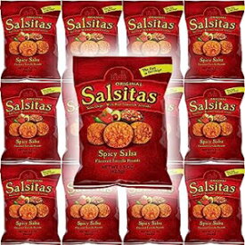 El Sabroso Salsitas スパイシー サルサ ラウンド トルティーヤ チップス、1.5 オンス バッグ (12 個パック、合計 18 オンス) El Sabroso Salsitas Spicy Salsa Round Tortilla Chips, 1.5oz Bags (Pack of 12, Total of 18 Oz)