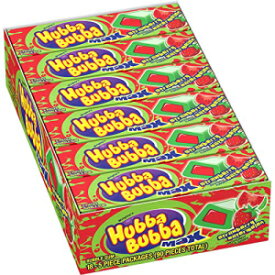 (18 パック) HUBBA BUBBA マックス バブルガム ストロベリー スイカ風味のチューインガム、5 個 (18 Pack) HUBBA BUBBA Max Bubble Gum Strawberry Watermelon Flavored Chewing Gum, 5 Piece