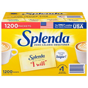 Splenda 甘味料、1200 カウント、2.65 ポンド (パッケージは異なる場合があります) Splenda Sweetener, 1200 Count, 2.65 lbs (Packaging may vary)
