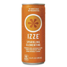 IZZE スパークリングジュース、クレメンタイン、8.4オンス缶、12本 IZZE Sparkling Juice, Clementine, 8.4 oz Cans, 12 Count