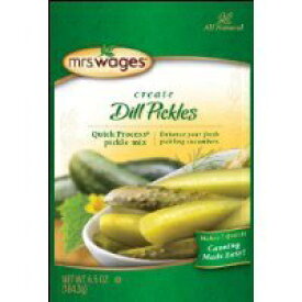 Mrs. Wages クイックプロセス ディルピクルス缶詰ミックス、6.5 オンス (12 個入りの価値あるケース) Mrs. Wages Quick Process Dill Pickle Canning Mix, 6.5 Ounce (VALUE case of 12)