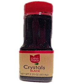 ケーキメイトブラッククリスタルケーキデコレーション、2.25オンス Cake Mate Black Crystals Cake Decorating, 2.25 Oz