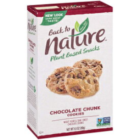 クッキー、チョコレートチャンク、バックトゥネイチャークッキー、非遺伝子組み換えチョコレートチャンク、9.5オンス Cookies, Chocolate Chunk, Back to Nature Cookies, Non-GMO Chocolate Chunk, 9.5 Ounce