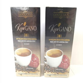 ガノエクセル ガノカフェ 3in1インスタントコーヒー 2箱(15袋×2) 2 Boxes Gano Excel Gano Cafe 3 In 1 Instant Coffee (15 Sachets x 2)
