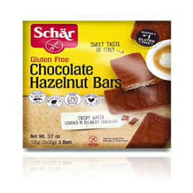 Schär グルテンフリー チョコレート ヘーゼルナッツ バー、3 個 (6 パック) Schär Gluten Free Chocolate Hazelnut Bars, 3-Count (6-Pack)