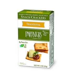 Partners グルメスナッククラッカー、トラディショナル、4オンス (6個パック) Partners Gourmet Snack Crackers, Traditional, 4 Ounce (Pack of 6)