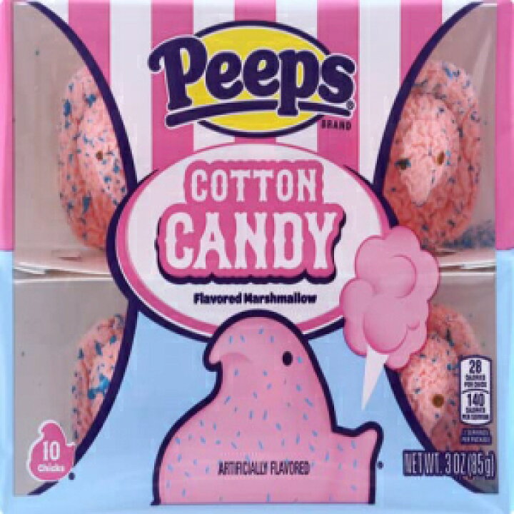 Peeps, Easter Peeps Marshmallow Cotton Candy Flavored Chicks for  Basket Stuffers Gifts, Ounces, 10 Count Glomarket