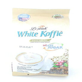 Luwak ホワイト コフィー 砂糖不使用 3in1 インスタント コーヒー 10 カラット、200 グラム (2 個パック) Luwak White Koffie Less Sugar 3in1 Instant Coffee 10-ct, 200 Gram (Pack of 2)