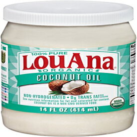 LouAna オーガニック精製ココナッツオイル、14オンス LouAna Organic Refined Coconut Oil, 14 oz