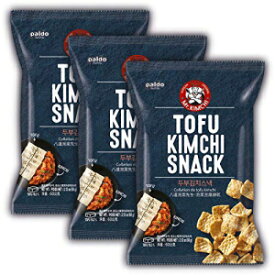 Paldo Fun & Yum Tofu Kimchi Snack Crackers Chips by Mr. Kimchi、3 個パック、最も愛されている韓国スナック 팔도 두부김치스낵 2.12 オンス x 3 Paldo Fun & Yum Tofu Kimchi Snack Crackers Chips by Mr. Kimchi, Pack of 3, Mos