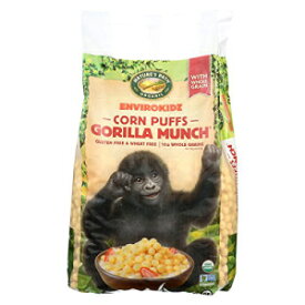 Envirokiz コーンパフ - ゴリラマンチ - 6 個入りケース - 23 オンス Envirokidz Corn Puff - Gorilla Munch - Case of 6 - 23 oz.