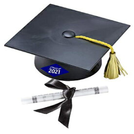 卒業ケーキキット カップケーキ & パーティー用品 キャップと卒業証書ケーキ デコレーション トッパー ブルー Graduation Cake Kit Cupcake & Party Supplies Cap and Diploma Cake Decoration Topper Blue