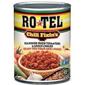 RO-TEL Chili Fixin の味付けダイストマトとグリーンチリ、10 オンス RO-TEL Chili Fixin's Seasoned Diced Tomatoes and Green Chilies, 10 oz