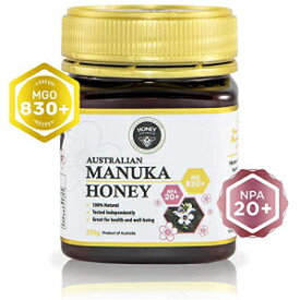 ハニーオーストラリア プレミアムマヌカハニー – 生&純粋 MGO 830+ NPA 20+ 素晴らしいリッチな味わいのマヌカハニー 毎日の健康と幸福に 8.8 オンス / 250 g Honey Australia Premium Manuka Honey – Raw & Pure MGO 830+ NPA 20+ Wonderfu