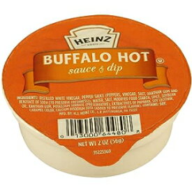 ハインツ バッファロー ホットソース シングルサーブ (2オンス ダンクカップ、60個パック) Heinz Buffalo Hot Sauce Single Serve (2 oz Dunk Cup, Pack of 60)