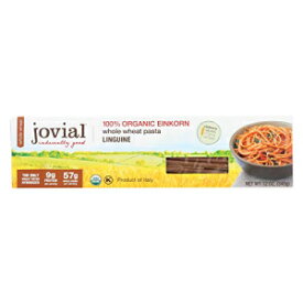 オーガニック 全粒粉アインコーン リングイネ パスタ 340.2g (12本入) Jovial Organic Whole Grain Einkorn Linguine Pasta 12 Ounces (Case of 12)
