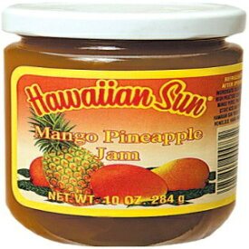 マンゴー - パイナップルジャム、ハワイアンサンブランド、10オンス瓶（4個パック） MANGO - PINEAPPLE JAM, Hawaiian Sun Brand, 10-Ounce Jars (Pack of 4)