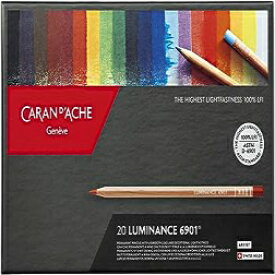 マルチクリエイティブアートマテリアル カランダッシュ ルミナンス色鉛筆 20本セット (6901.720) Multi, CREATIVE ART MATERIALS Caran D'ache Luminance Colored Pencil Set of 20 (6901.720)
