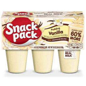 スーパー スナック パック バニラ プリン カップ、6 個、8 パック Super Snack Pack Vanilla Pudding Cups, 6 Count, 8 Pack