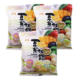トロピカルフルーティ餅（パッションフルーツ、マンゴー、ライチ）ミックスフレーバー 4.2オンス (3パック) Tropical Fruity Mochi (Passion Fruit, Mango, lychee) Mixed flavors 4.2 oz (3 Packs)