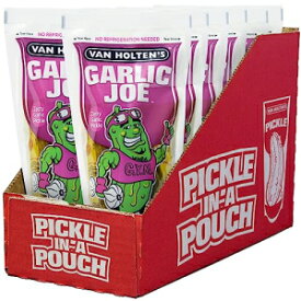Van Holten's ピクルス - ガーリック ジョー ピクルス イン ア パウチ - 12 パック Van Holten's Pickles - Garlic Joe Pickle-In-A-Pouch - 12 Pack