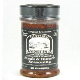 ヒストリック リンチバーグ テネシー ウイスキー ステーキ & バーガー シーズニング - 2 パック Historic Lynchburg Tennessee Whiskey Steak & Burger Seasoning - 2 Pack