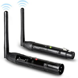 Black, Donner 2PCS DMX512 DMX Dfi DJ 2.4G Wireless 1 Receiver with Light Dome& 1 Transmitter Stage Lighting Control (Black)