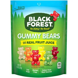 Black Forest Gummy Bears Candy、9オンスの再密封可能なバッグ（1個パック） Black Forest Gummy Bears Candy, 9 Ounce Resealable Bag (Pack of 1)