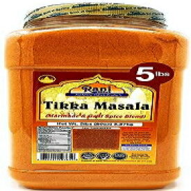 ラニ ティッカ マサラ インディアン 7 スパイス ブレンド 80 オンス (5 ポンド) 2.27 kg バルク PET ジャー ~ すべて天然 | 無塩 | ビーガン | 色なし | グルテン対応 | 非遺伝子組み換え | インドの起源 Rani Tikka Masala India