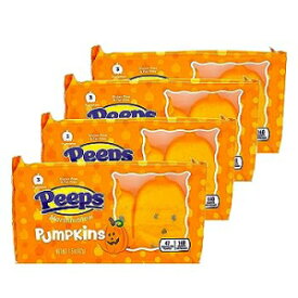 パンプキン、ハロウィン ピープス キャンディ バンドル – マシュマロ ピープス 4 パック – 完璧なハロウィーン キャンディ、秋のキャンディ、トリック オア トリート キャンディ – パンプキン – 4.5 オンス Pumpkin, Halloween Peeps Candy Bun