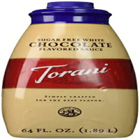 Torani シュガーフリー ホワイトチョコレートソース 4ポンド (1.89L) Torani SUGAR FREE White Chocolate Sauce 4lbs (1.89L)